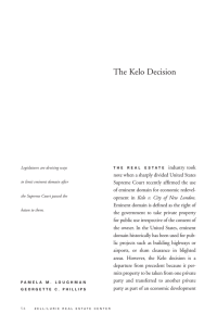 The Kelo Decision