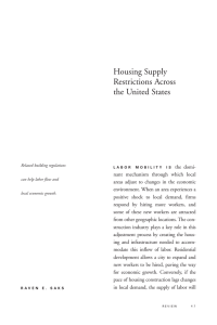Housing Supply Restrictions Across the United States