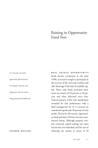 Reining in Opportunity Fund Fees