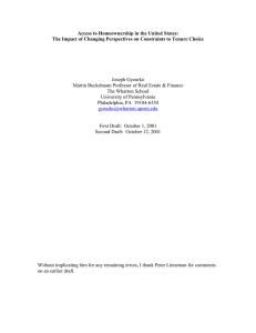 Access to Homeownership in the United States: