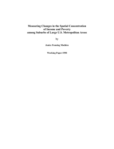 Measuring Changes in the Spatial Concentration of Income and Poverty