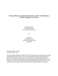 Network Effects, Congestion Externalities, and Air Traffic Delays :