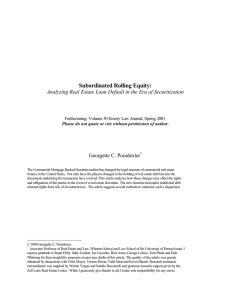 Subordinated Rolling Equity:  Georgette C. Poindexter