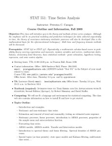 STAT 551: Time Series Analysis Instructor: Petrutza C. Caragea