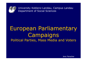 European European Parliamentary Parliamentary Campaigns