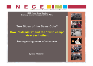 Two Sides of the Same Coin? view each other: