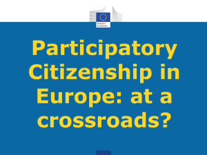 Participatory Citizenship in Europe: at a