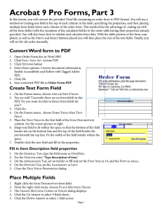 Acrobat 9 Pro Forms, Part 3