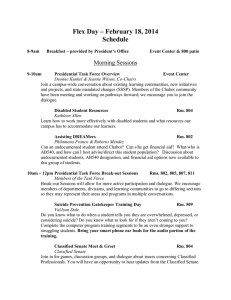 Flex Day – February 18, 2014 Schedule Morning Sessions