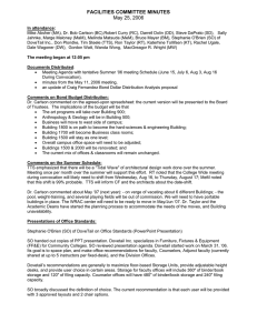 FACILITIES COMMITTEE MINUTES May 25, 2006