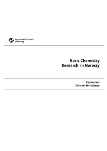 Basic Chemistry Research  in Norway Evaluation