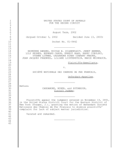 UNITED STATES COURT OF APPEALS 1 FOR THE SECOND CIRCUIT 2