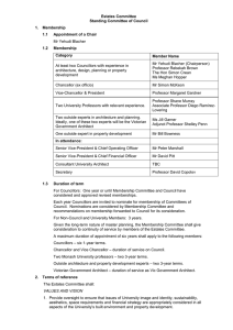 Estates Committee Standing Committee of Council 1.  Membership