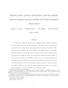 Market power, private information, and the optimal