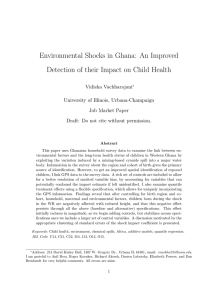 Environmental Shocks in Ghana: An Improved