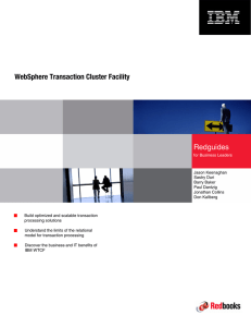 Front cover WebSphere Transaction Cluster Facility Redguides