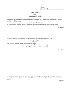 Name________________________ Student I.D.___________________ Math 2250-4 Quiz 3