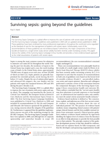 Surviving sepsis: going beyond the guidelines REVIEW Open Access Paul E Marik