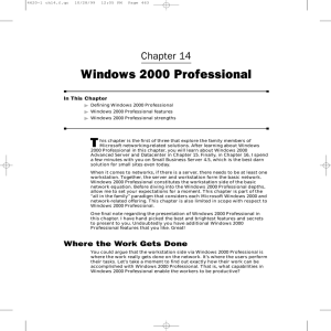 Windows 2000 Professional Chapter 14