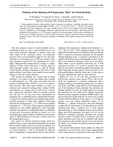 Violation of the Minimum H-H Separation &#34;Rule&#34; for Metal Hydrides