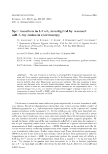 Spin transition in investigated by resonant soft LaCoO