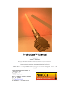 ProboStat™ Manual