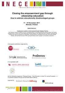 Closing the empowerment gap through citizenship education