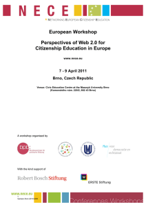 European Workshop Perspectives of Web 2.0 for Citizenship Education in Europe
