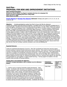 Unit Plan  PROPOSAL FOR NEW AND IMPROVEMENT INITIATIVES