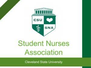 Student Nurses Association Cleveland State University