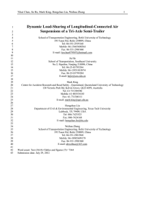 Dynamic Load-Sharing of Longitudinal-Connected Air Suspensions of a Tri-Axle Semi-Trailer