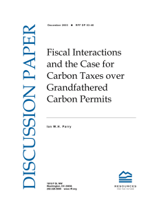 DISCUSSION PAPER Fiscal Interactions and the Case for
