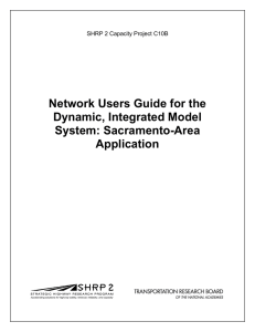 Network Users Guide for the Dynamic, Integrated Model System: Sacramento-Area