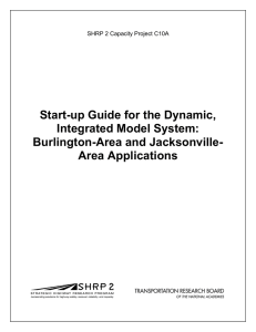 Start-up Guide for the Dynamic, Integrated Model System: Burlington-Area and Jacksonville-
