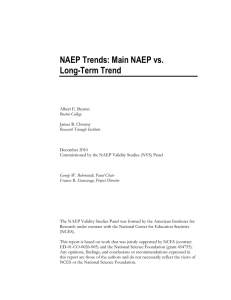 NAEP Trends: Main NAEP vs. Long-Term Trend