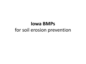 Iowa BMPs for soil erosion prevention