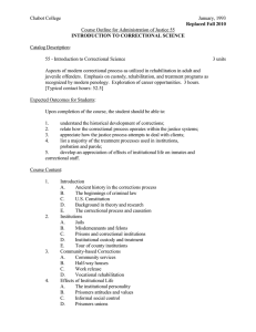 Chabot College January, 1993  Course Outline for Administration of Justice 55