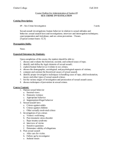 Chabot College Fall 2010  Course Outline for Administration of Justice 69