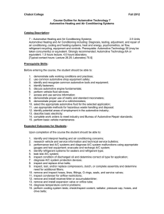 Chabot College Fall 2012 Course Outline for Automotive Technology 7