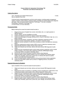 Chabot College Fall 2005  Course Outline for Automotive Technology 71B