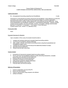 Chabot College Fall 2008 Course Outline for Business 83