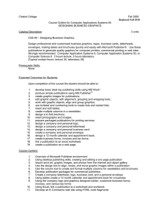 Chabot College Fall 2006  Course Outline for Computer Applications Systems 84