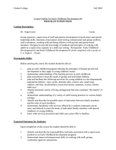 Chabot College Fall 2002  Course Outline for Early Childhood Development 68