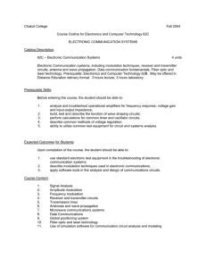 Chabot College Fall 2004  Course Outline for Electronics and Computer Technology 62C
