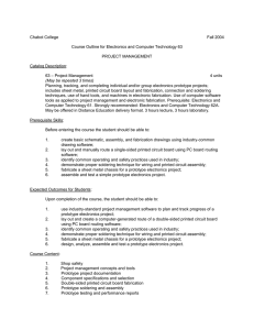 Chabot College Fall 2004 Course Outline for Electronics and Computer Technology 63