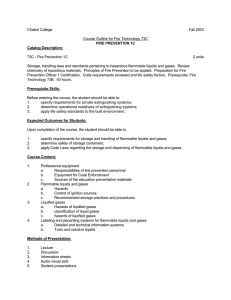 Chabot College Fall 2003  Course Outline for Fire Technology 73C