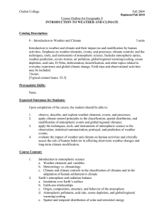 Chabot College Fall 2004  Course Outline for Geography 8