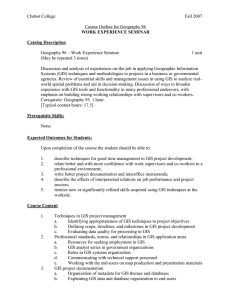 Chabot College Fall 2007  Course Outline for Geography 96