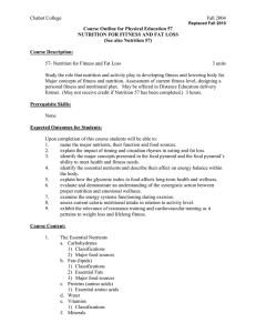 Chabot College Fall 2004 Course Outline for Physical Education 57