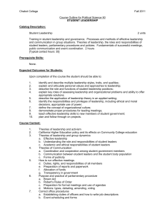 Chabot College Fall 2011  Course Outline for Political Science 50